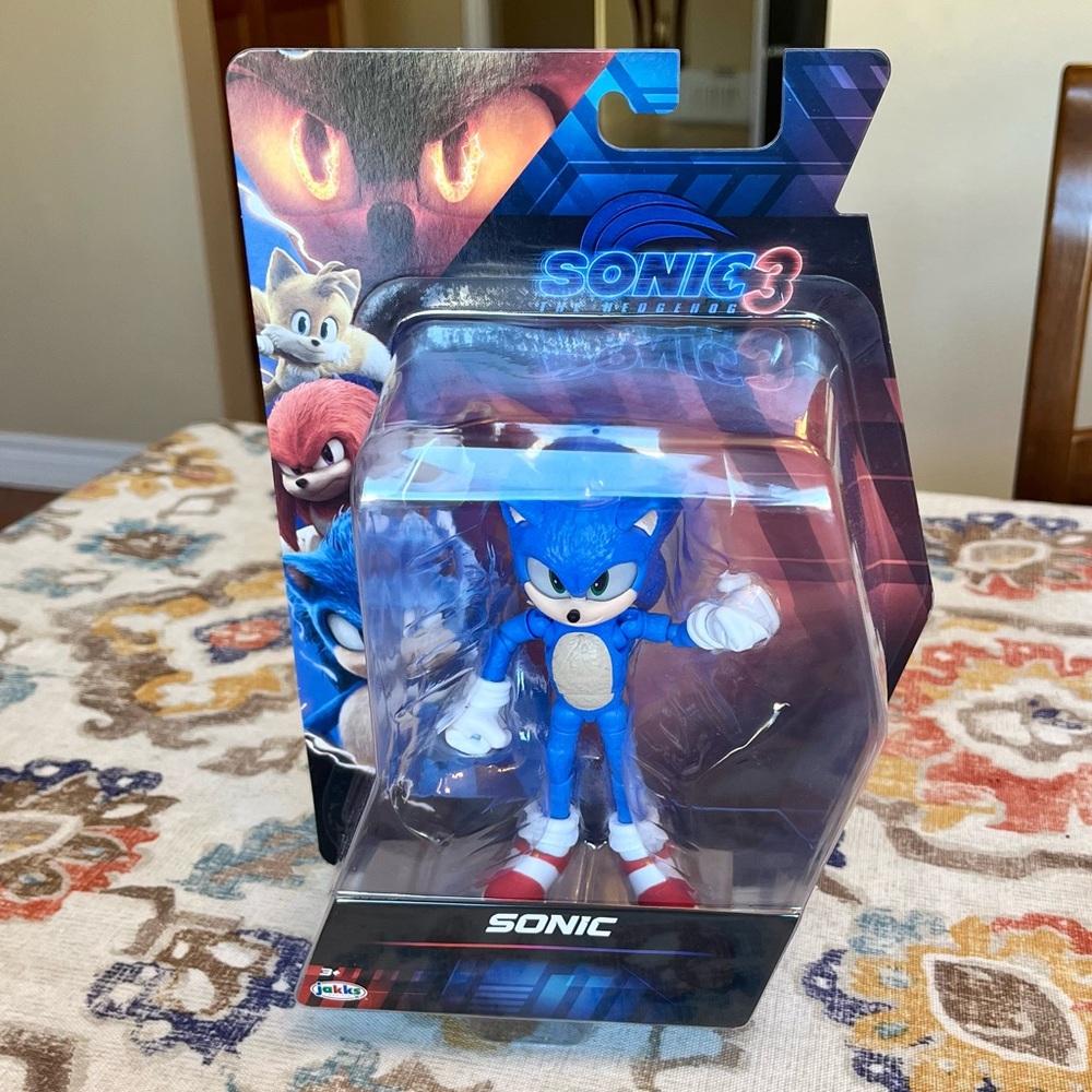 Sonic 3 Sonic Action Figure - (Blue, White, Red)